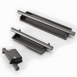 Art Deco Aluminum Alloy Recessed Door Pulls Cabinet Handles