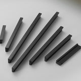 Modern Black Invisible Finger Edge Cabinet Pull
