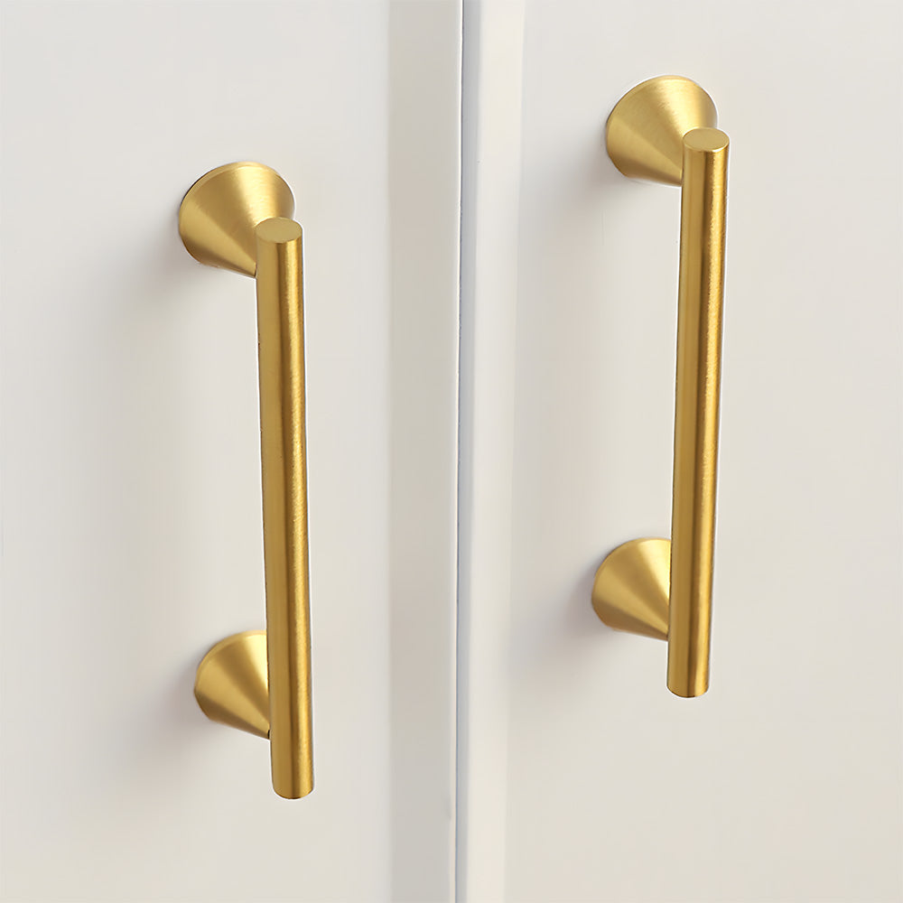 Unique Design Cone-shaped Feet Brass Cabinet Pulls