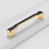 Simple Gold Solid Cabinet Handle Round Corner Pull
