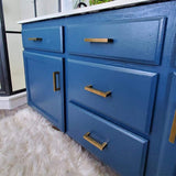 Champagne Bronze Square Cabinet Pulls for Kitchen