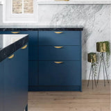 Half Moon Finger Edge Cabinet Handles Door Hardware