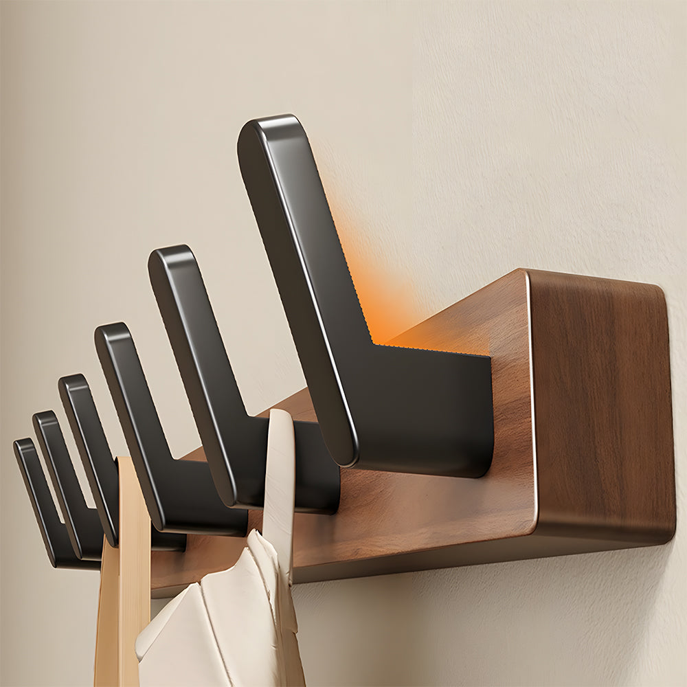 Wall Coat Hanger Light Luxury Solid Wood Coat Hook