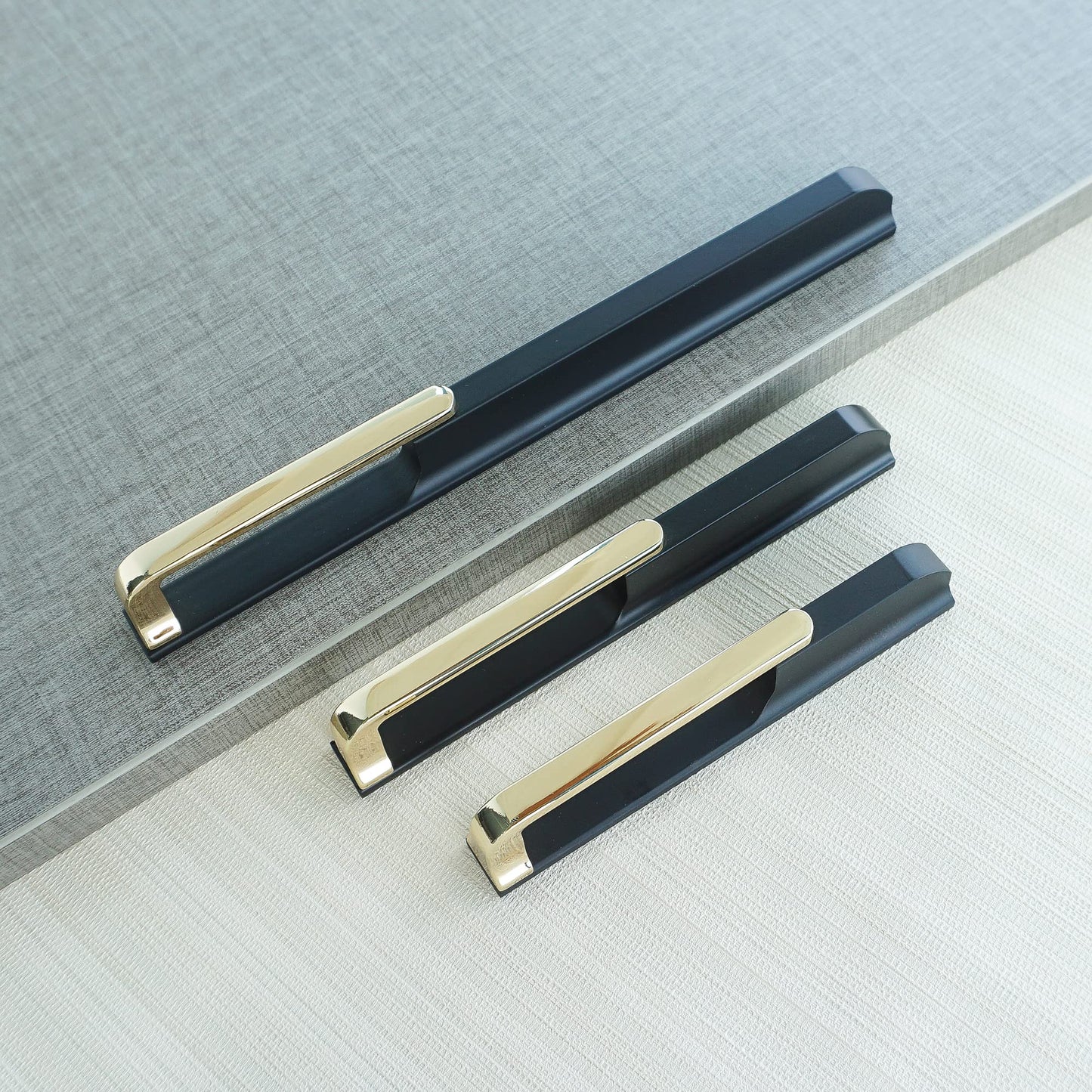 Gold Black Hollow Wardrobe Pulls