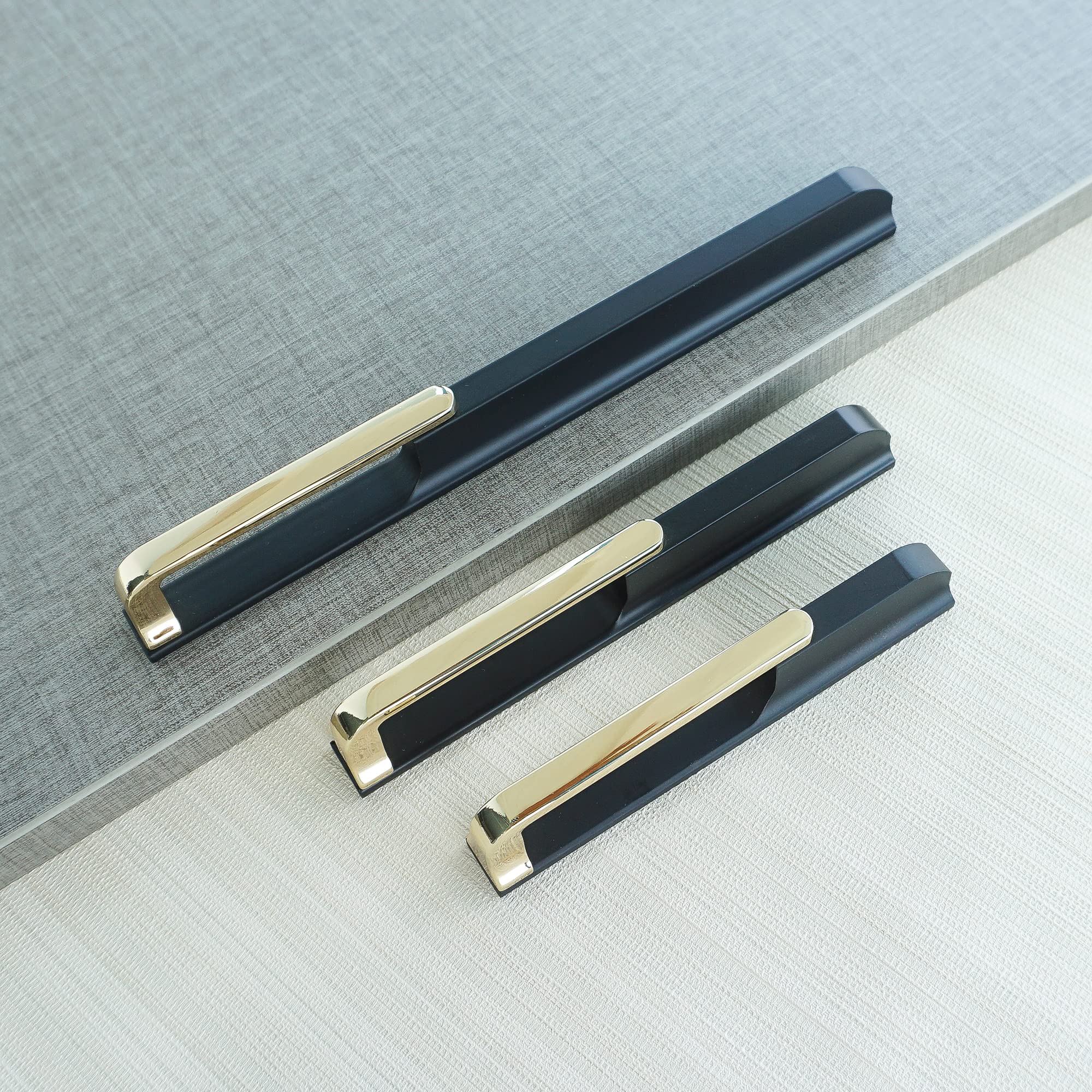 Gold Black Hollow Wardrobe Pulls