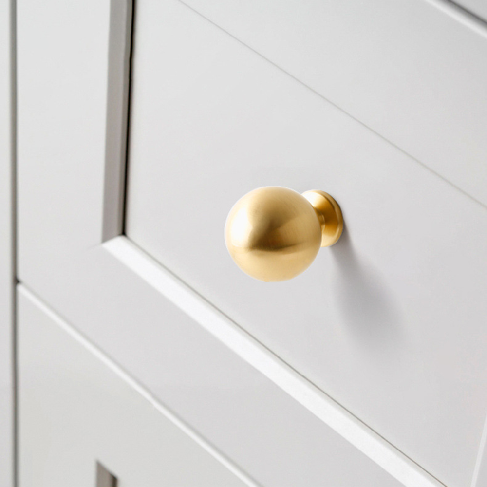 Champagne Gold Round Cabinet Knobs