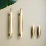 Modernist Soild Gold Brass Cabinet Handles And Kitchen Cupboard Knobs