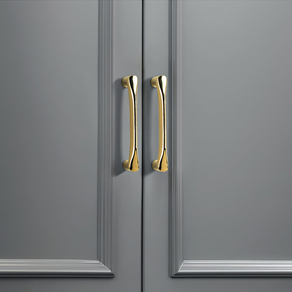 Contemporary Brass Kitchen Cabinet Handles