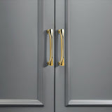 Contemporary Brass Kitchen Cabinet Handles