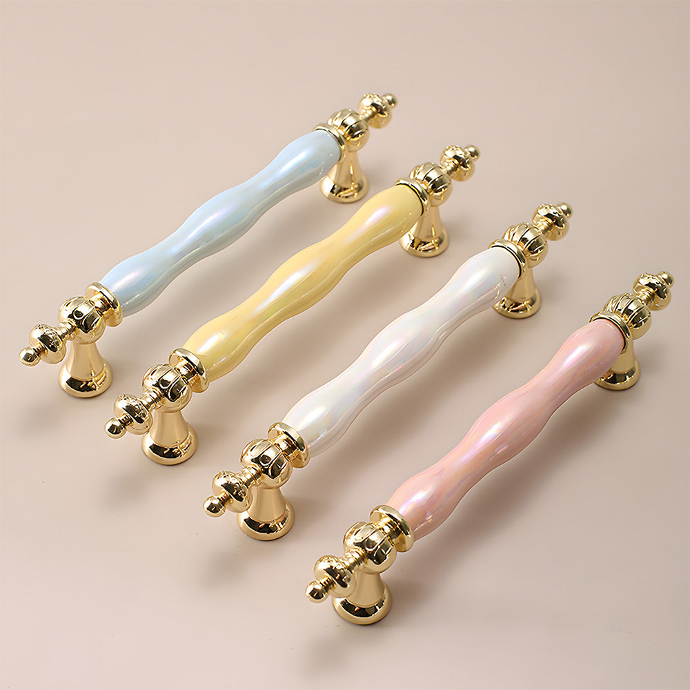 Luxury Colorful Ceramic Cabinet Wardrobe Handle