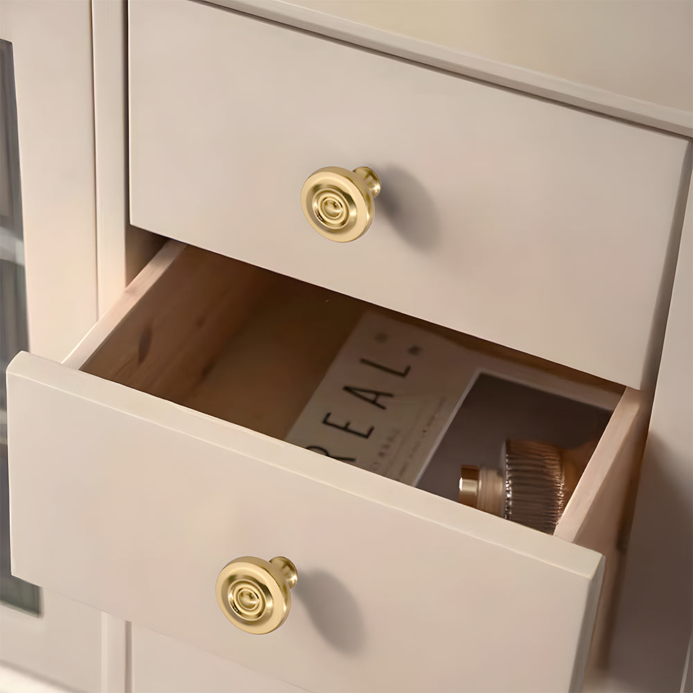 Light Luxury French Gold Wardrobe Door Drawer Cabinet Handles