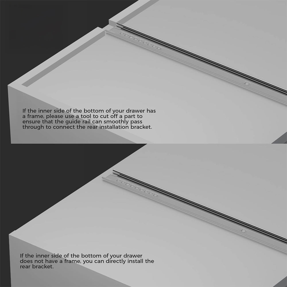 3/4 Extension Center Mount Slides Drawer Slides