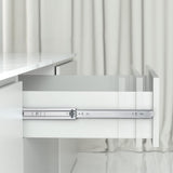 10 Pair Silver Full Extension Push to Open Soft Close Drawer Slides