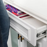 10 Pair Silver Full Extension Push to Open Soft Close Drawer Slides