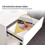 Full Extension Side Mount Slides Ball Bearing Drawer Slides 100 LB Load Capacity