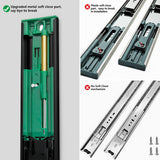 3-Section Full Extension Side Mount Slides Soft Close Drawer Slides 100 LB Load Capacity