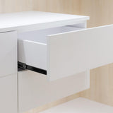 3-Section Full Extension Side Mount Slides Soft Close Drawer Slides 100 LB Load Capacity