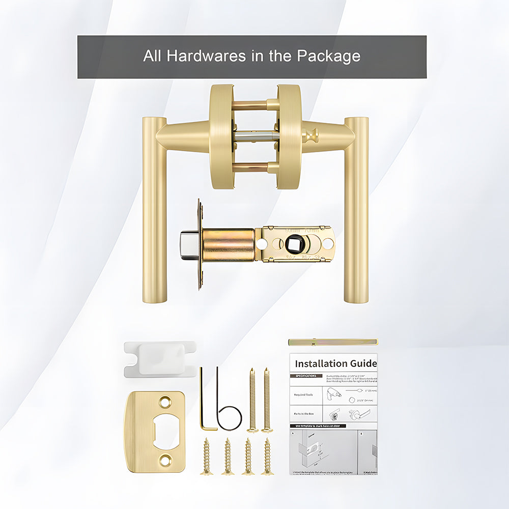 Zinc Alloy Heavy Door Handle Interior Door Levers for Bedroom