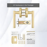 Zinc Alloy Heavy Door Handle Interior Door Levers for Bedroom