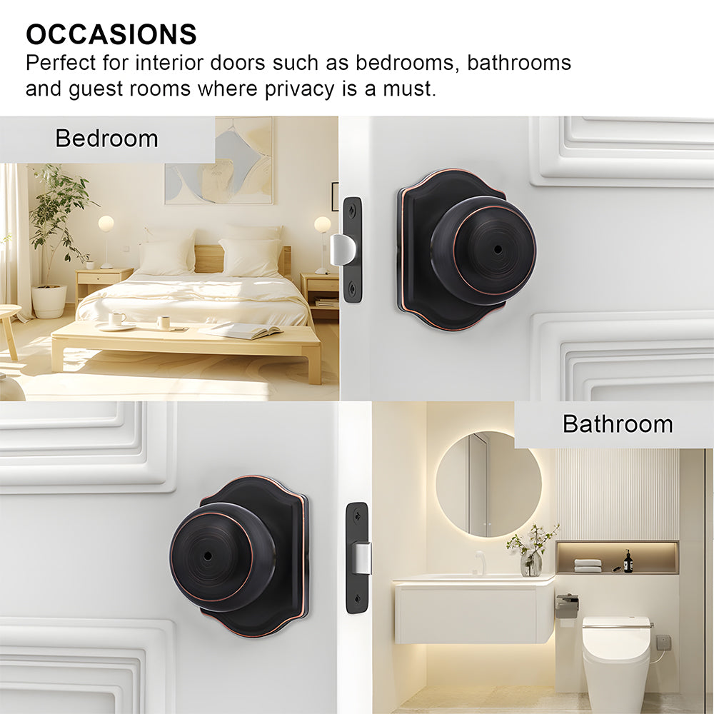‎Stainless Steel Interior Door Privacy & Passage Door Knob