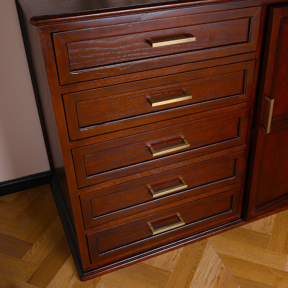 Champagne Bronze Square Cabinet Pulls for Kitchen