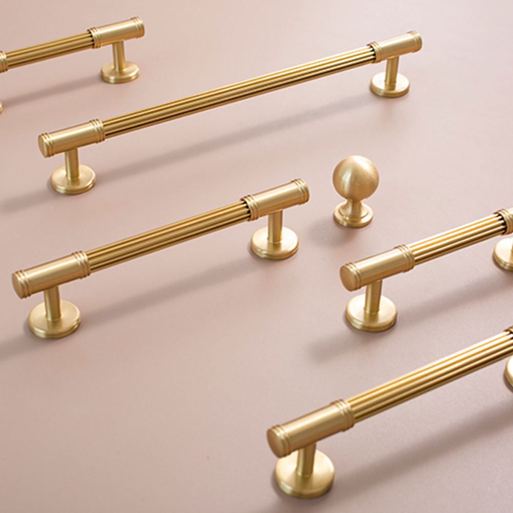 Solid Brass Drawer Pulls Wardrobe Cabinet Knobs handles