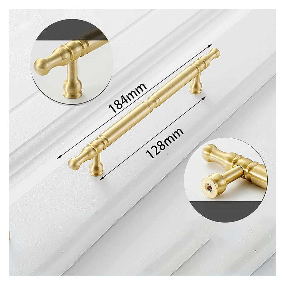 Antique Gold Door Handles Vintage Kitchen Cabinet Pulls