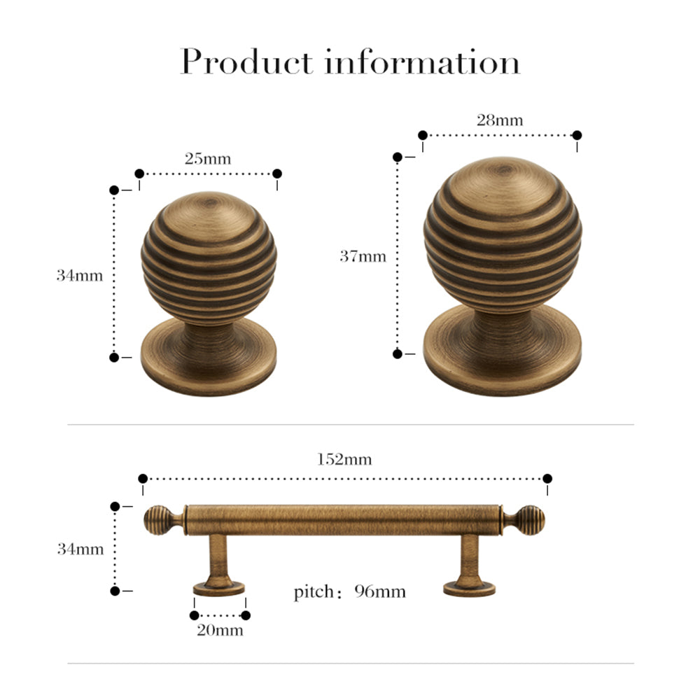 Antique Bronze Brass Cabinet Handles