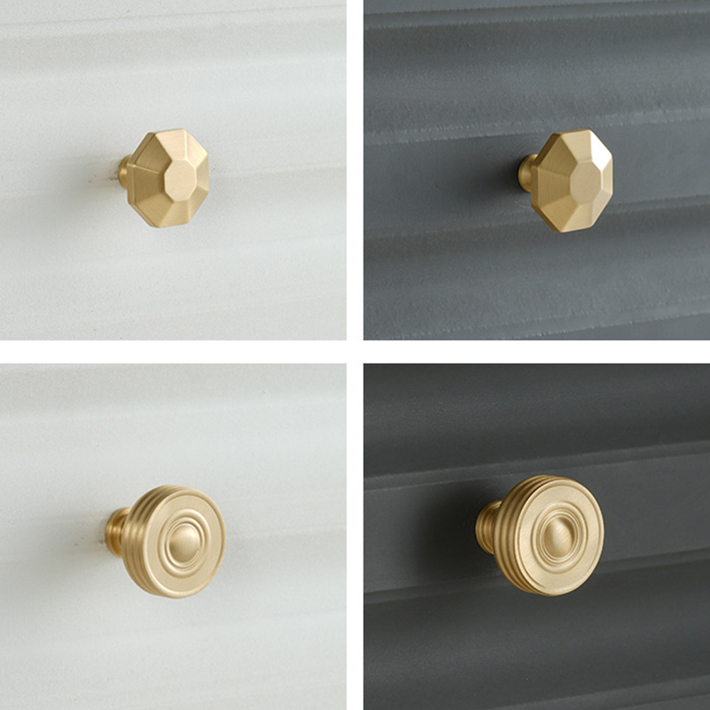 Solid Brass Round Cupboard Pulls and Knobs