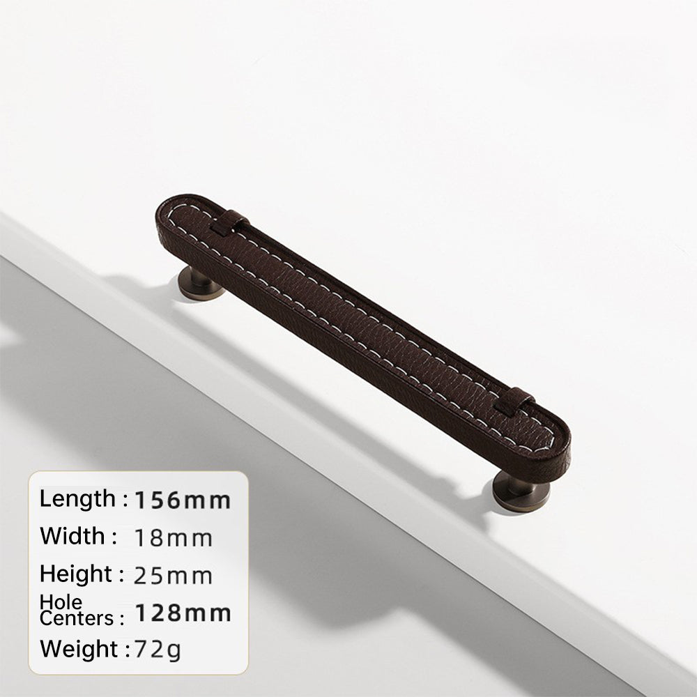 Stylish Leather Kitchen Cabinet Handles