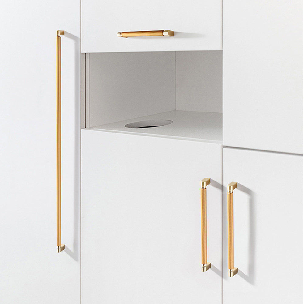 Two-Color Splicing Aluminum Alloy Cabinet Handles