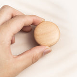 Long Solid Wood Finished Curved Arch Round Cabinet Handle for Kitchen