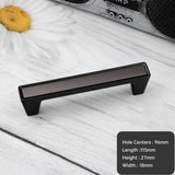 Modern Deco Square Zinc Alloy Kitchen Cabinet Pulls