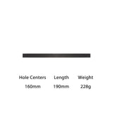 Solid Brass Door Handles Modern Fashion Grey Cabinet and Drawer Hardware Pulls
