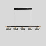 Smoked glass chandelier