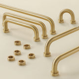 Luxurious Nordic Brass Cabinet Drawer Handles