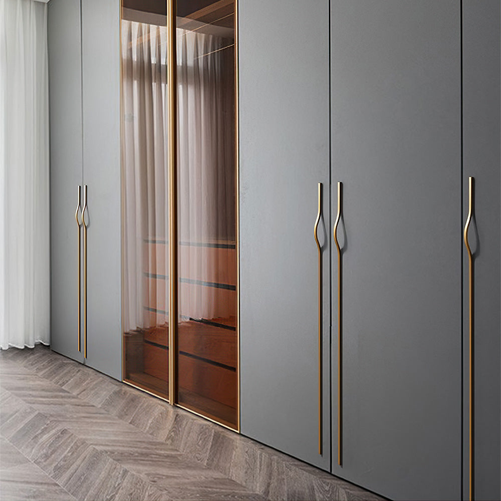 2 Pack Long Stylish Aluminum Alloy Furniture Cabinet Handles
