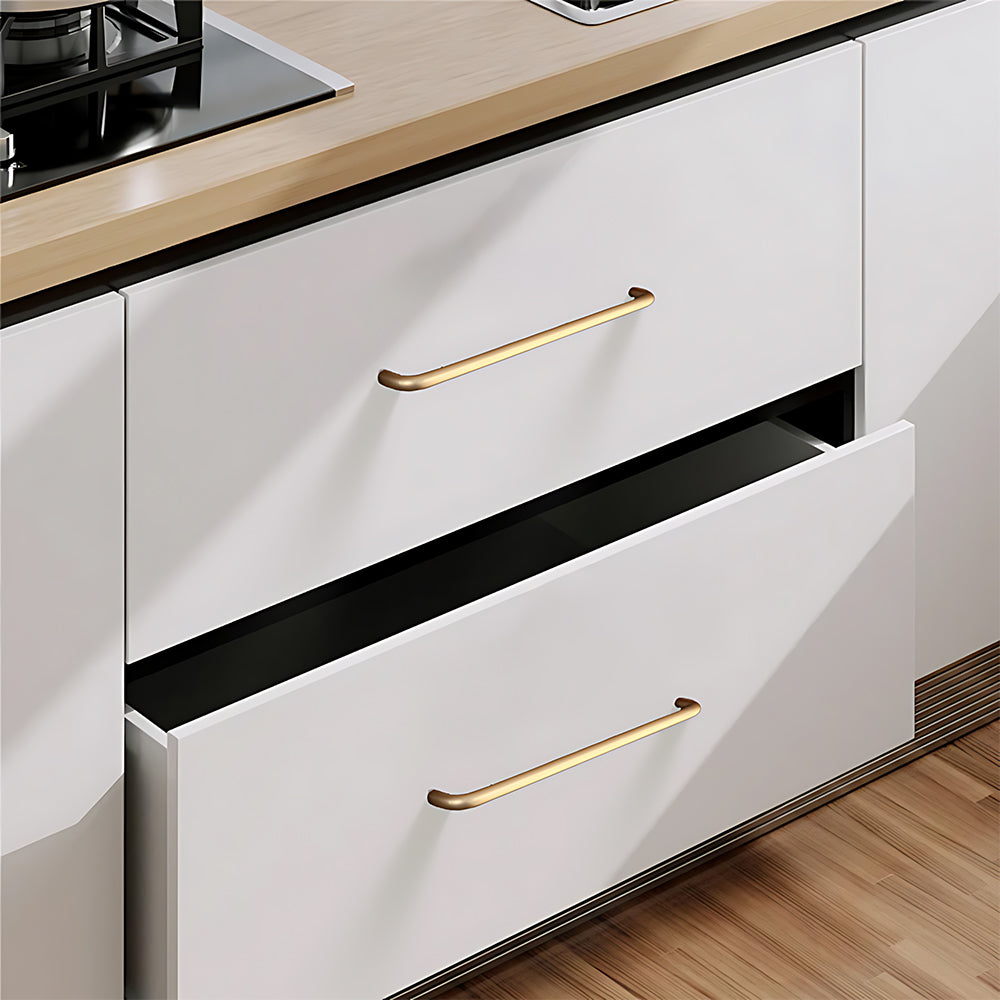 Simple Aluminum Alloy Rounded Arc Cabinet Handle