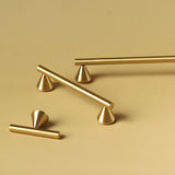 Unique Design Cone-shaped Feet Brass Cabinet Pulls