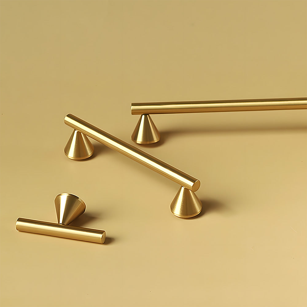Unique Design Cone-shaped Feet Brass Cabinet Pulls