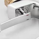Single Handle Waterfall Arc Bathroom Sink Faucet