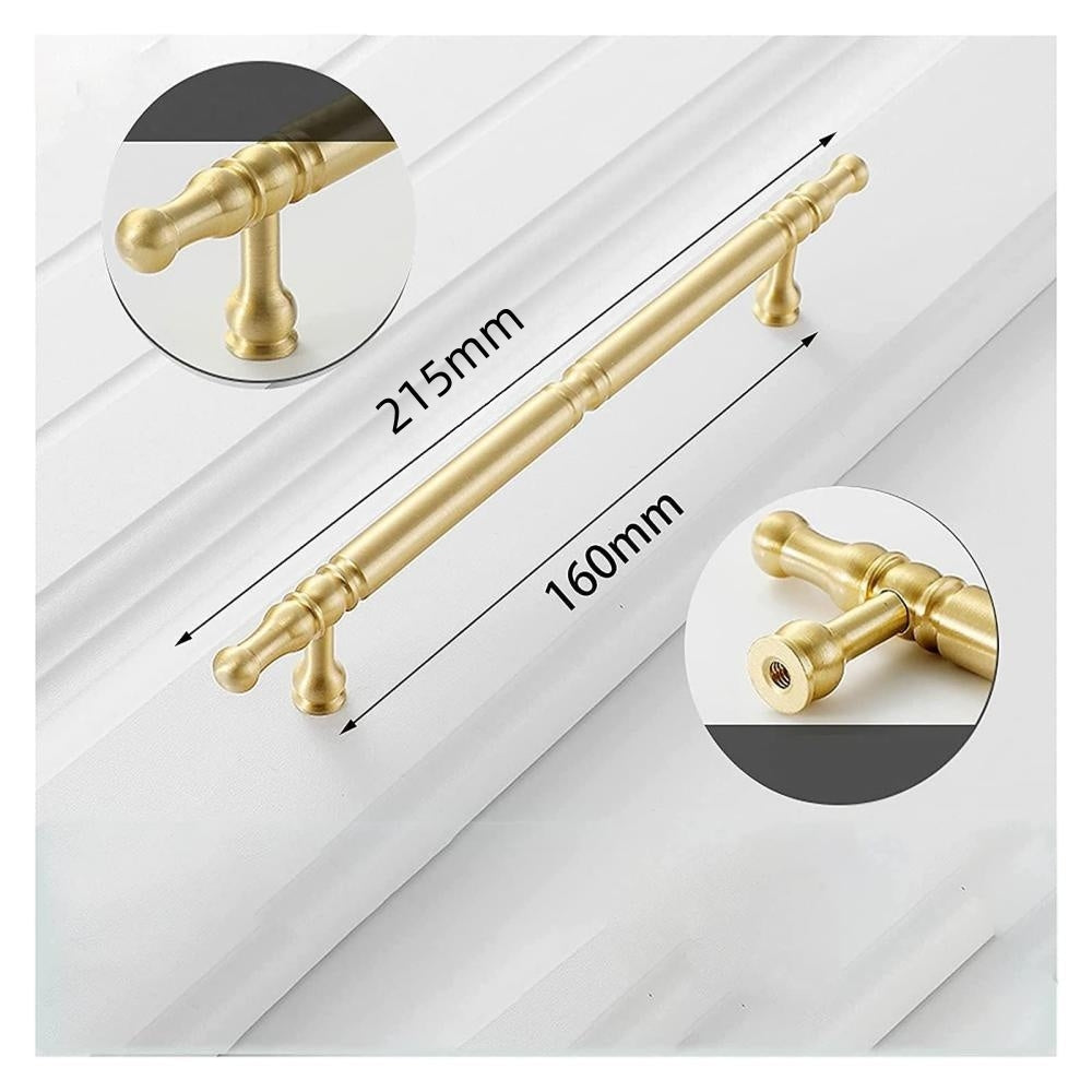 Antique Gold Door Handles Vintage Kitchen Cabinet Pulls