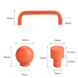 Big Size Colorful Double Curved Drawer Door Handles