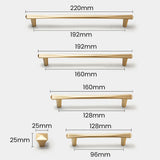Nordic Style Gold Black Cabinet Dresser Pull Knobs