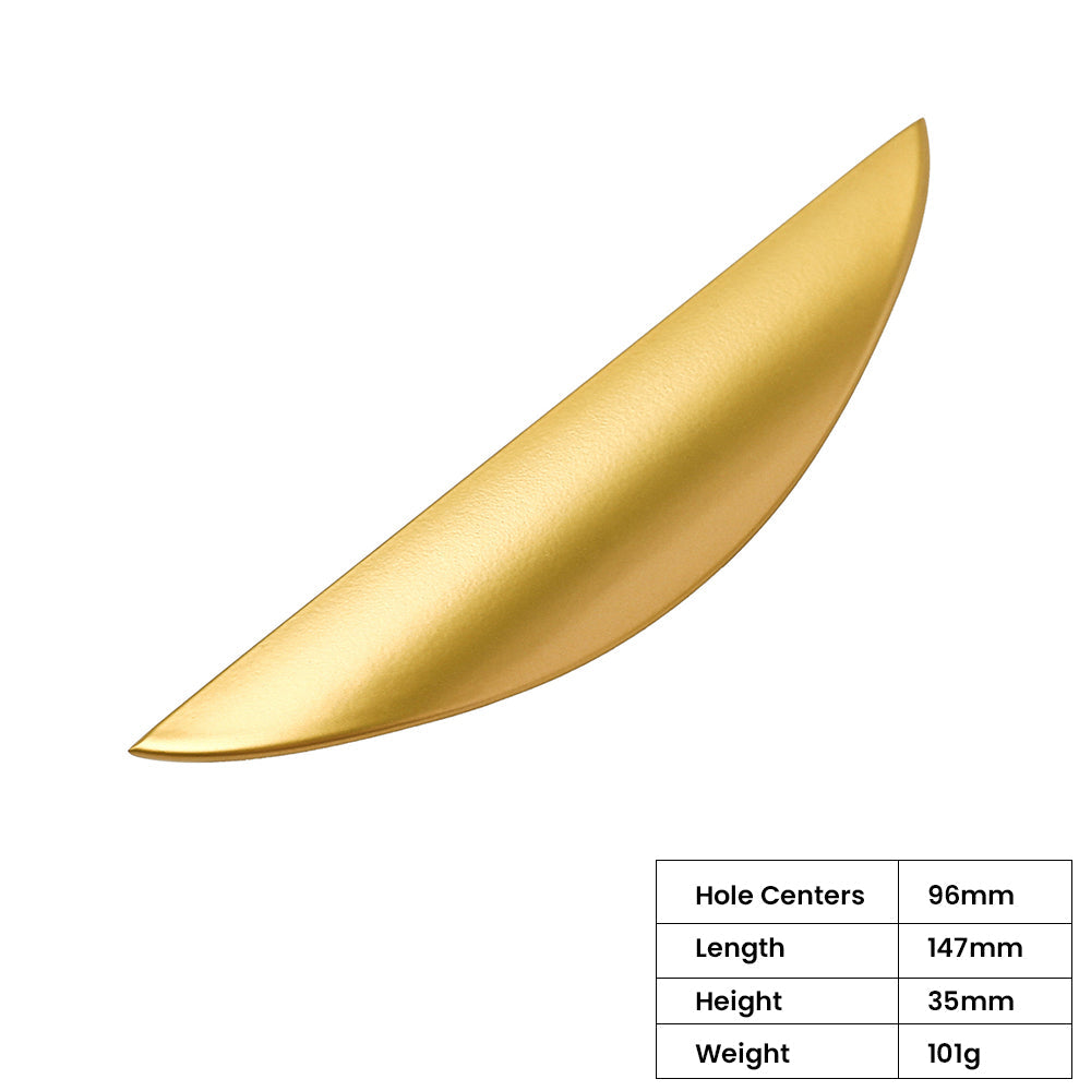 Half Moon Finger Edge Cabinet Handles Door Hardware