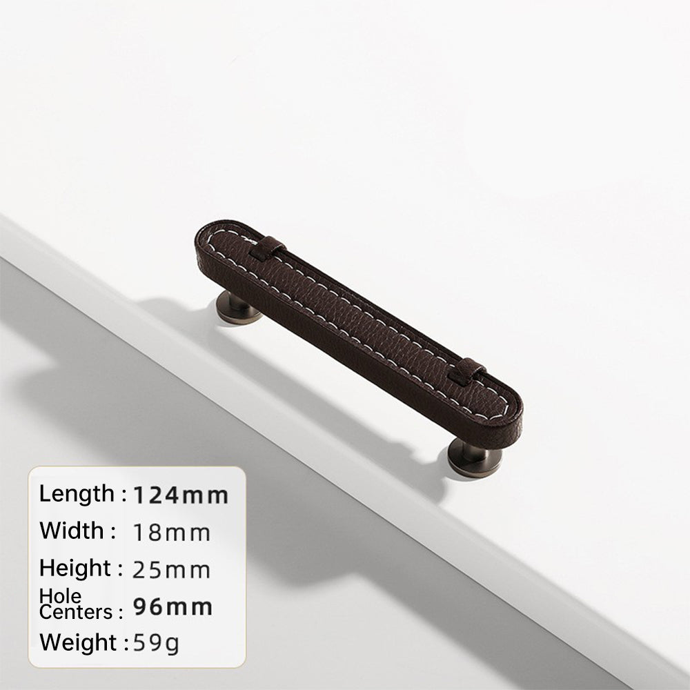 Stylish Leather Kitchen Cabinet Handles