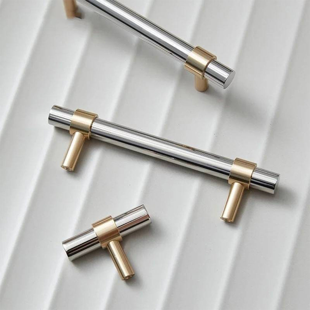 Modern Simple Luxury Silver Stainless Steel Cabinet Handles