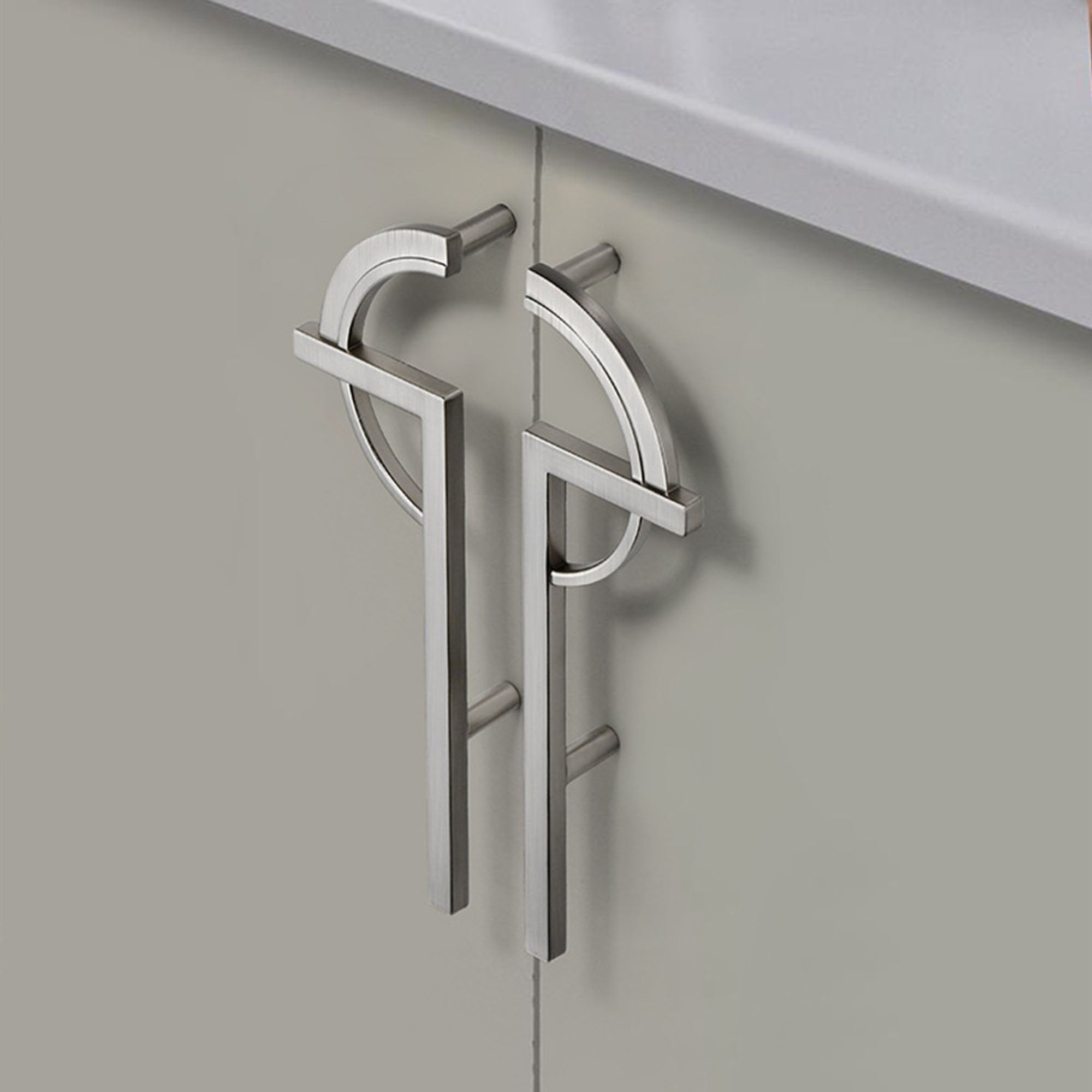 Modern Creative Gold Paired Cabinet Door Handles for Kitchen