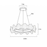 Acrylic round chandelier