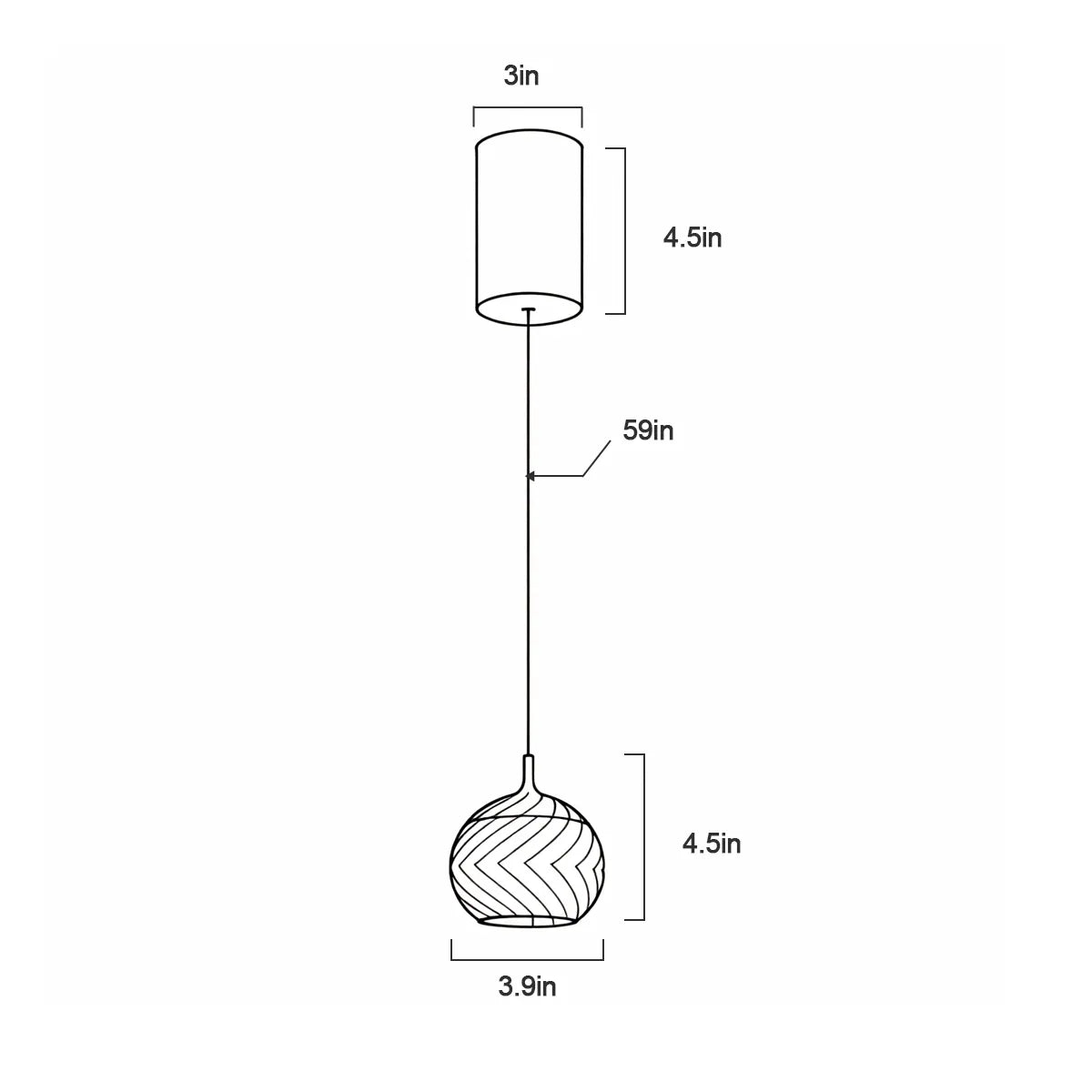 Round pendant